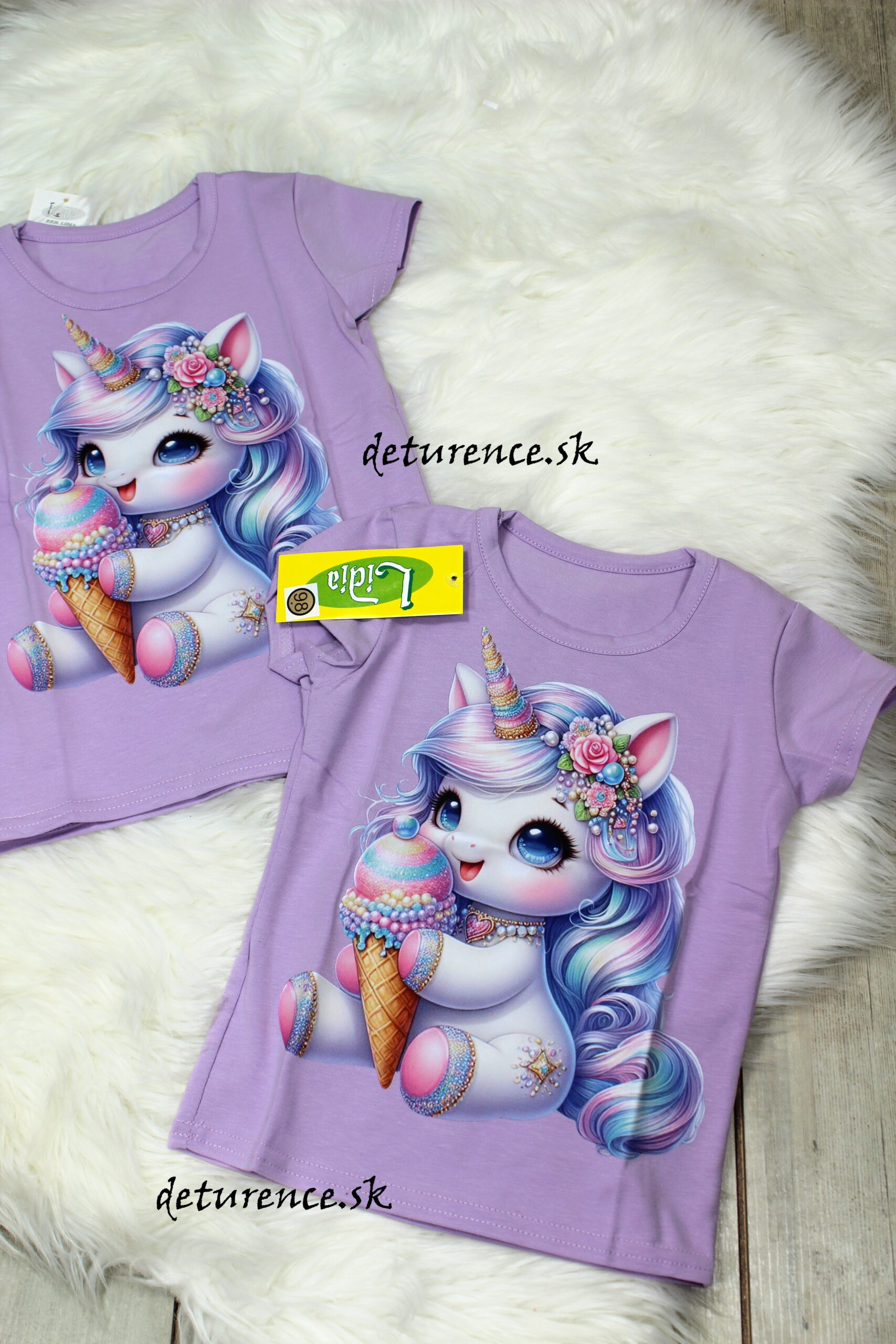 Tričko Unicorn- fialová